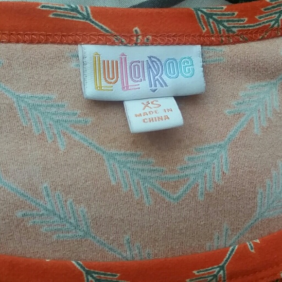 Lularoe orange dress - Picture 3 of 4